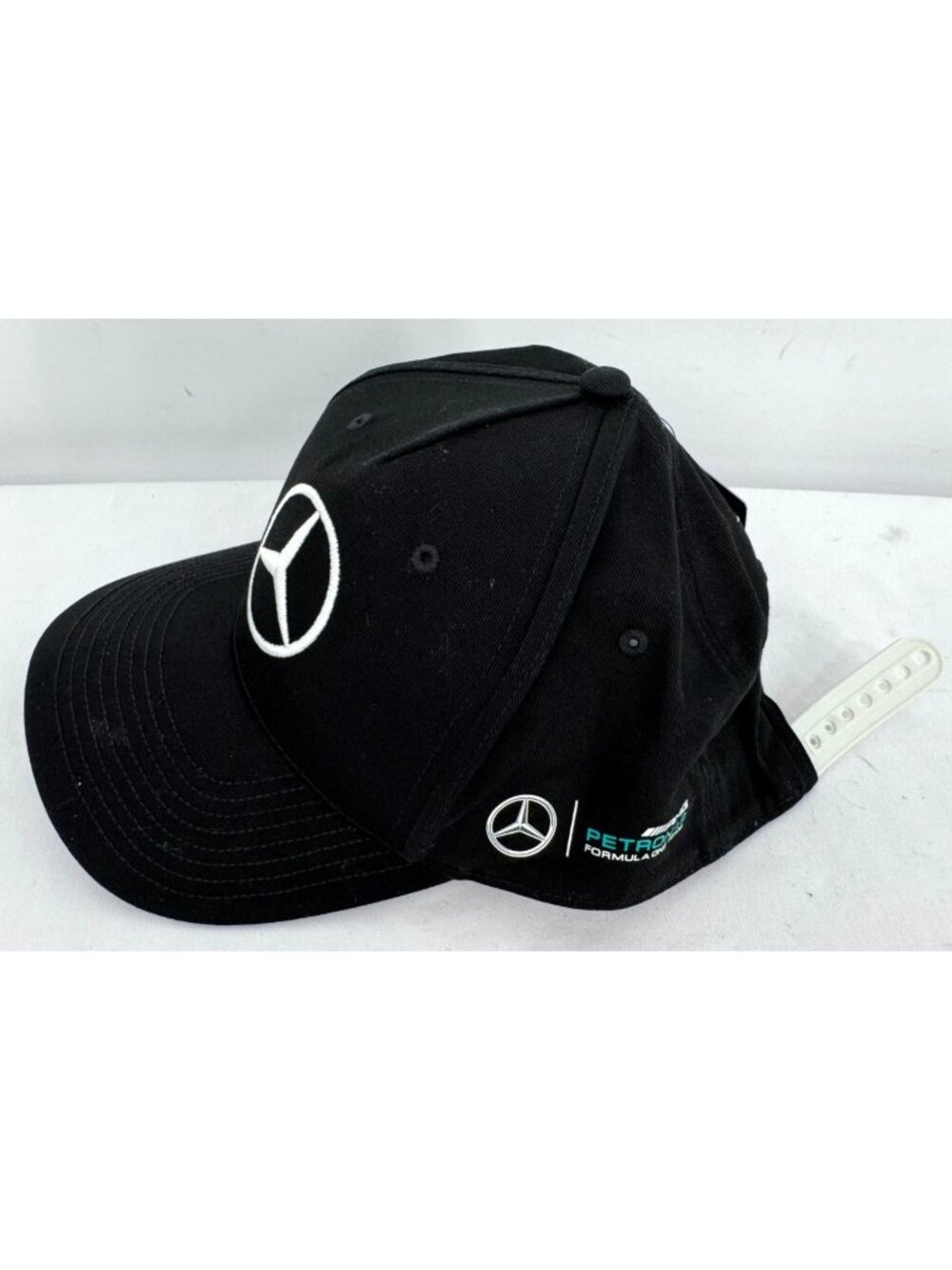 NWT Mercedes Benz Branded AMG Petronas F1 Racing Team Logo Black Cap Hat